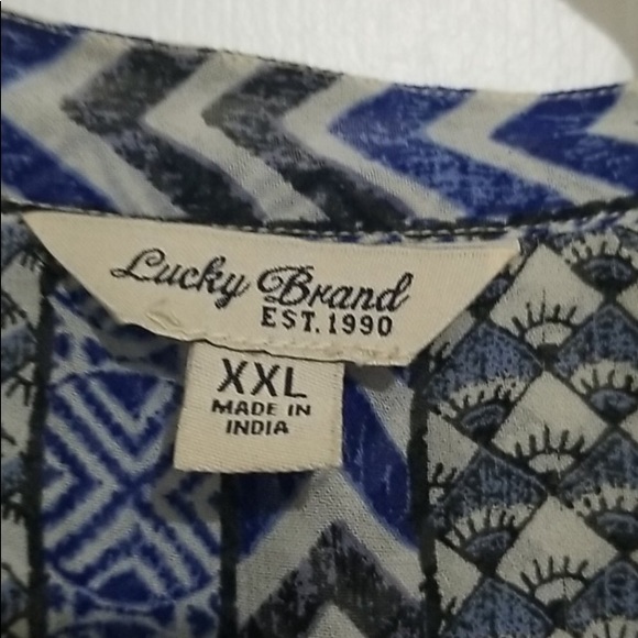 EUC LUCKY BRAND PEASANT TOP - Picture 5 of 7